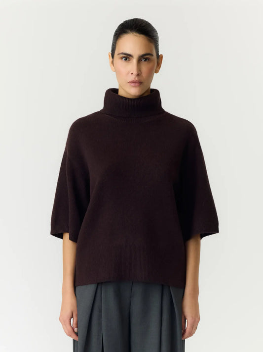 EMILA 2/4 WOOL KNIT BROWN