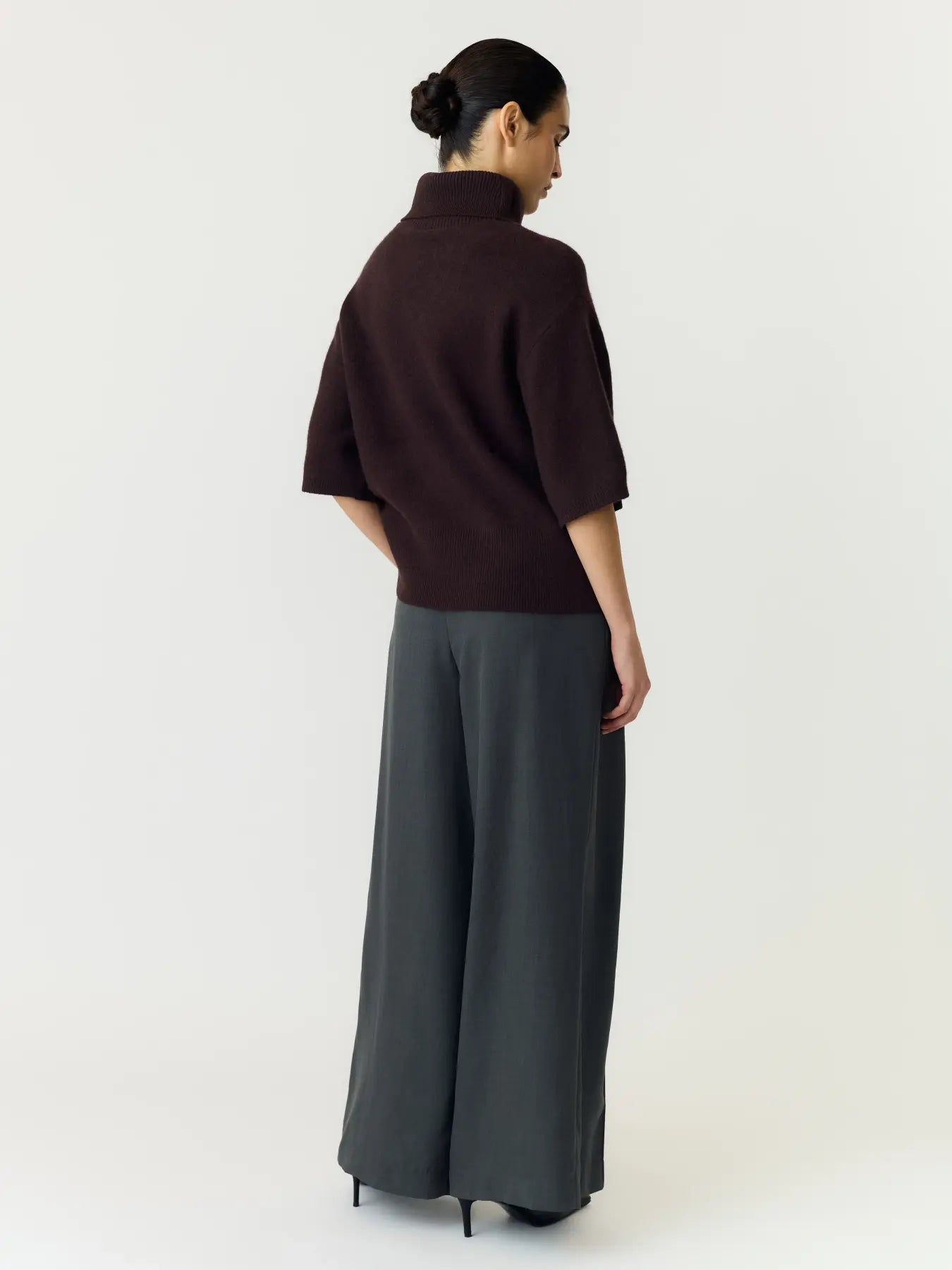 EMILA 2/4 WOOL KNIT BROWN
